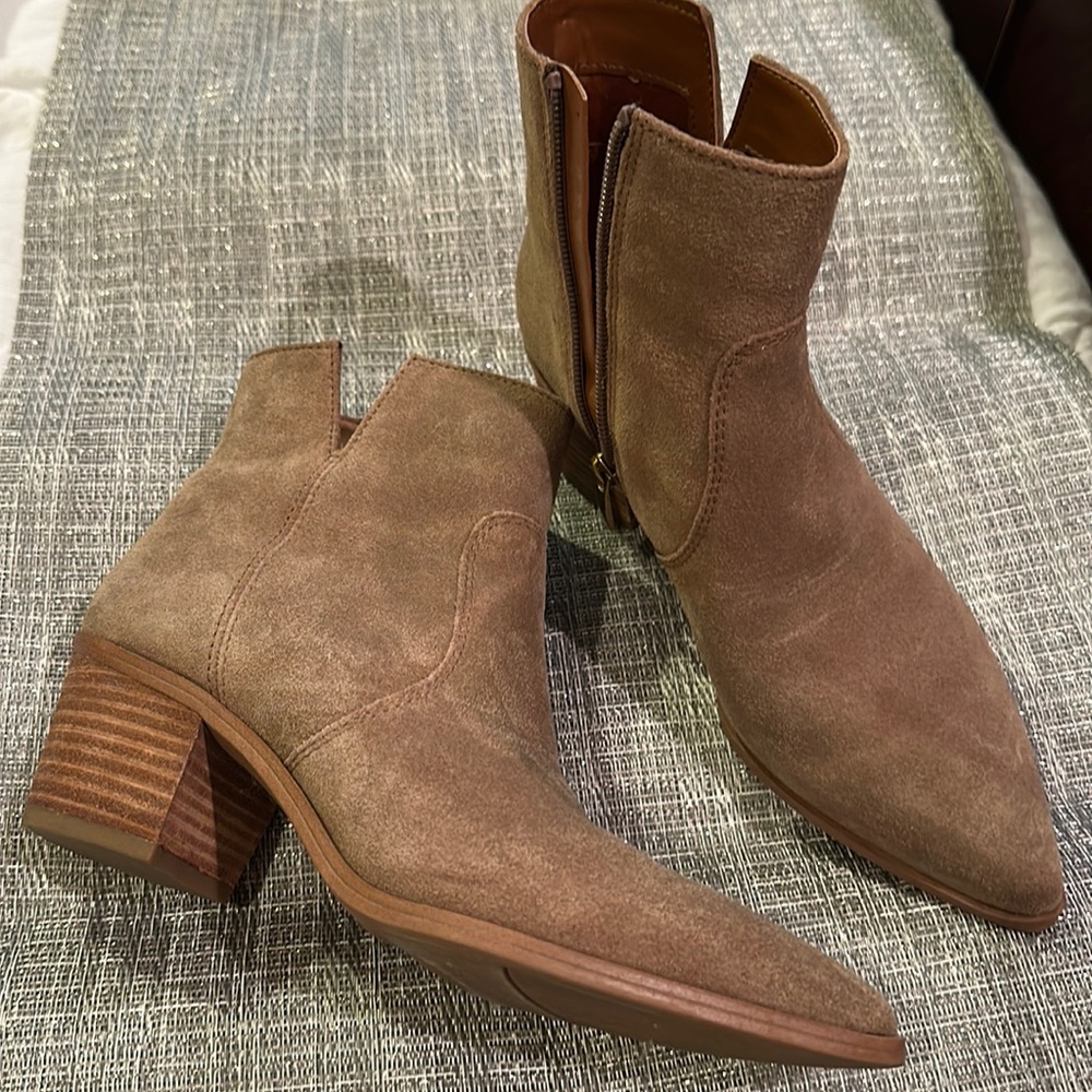 Suede booties